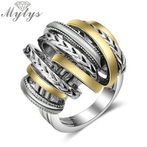 Tibetan Silver & Yellow Antique Statement Ring